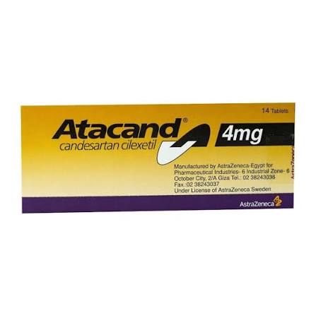 ATACAND 4 MG 14 TAB - مصغرة