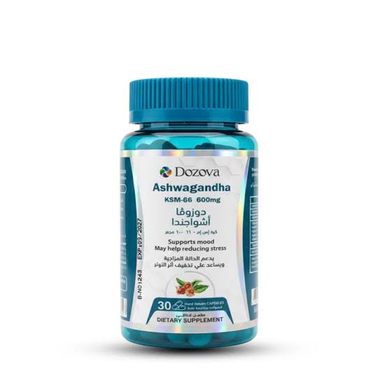 DOZOVA ASHWAGANDHA 600MG KSM-66 30CAP - مصغرة