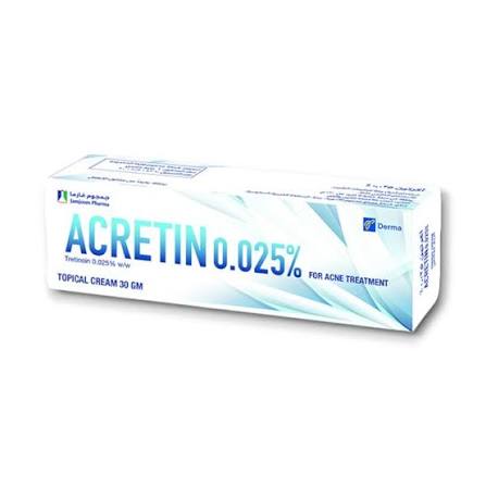 ACRETIN 0.025% CREAM 30GM