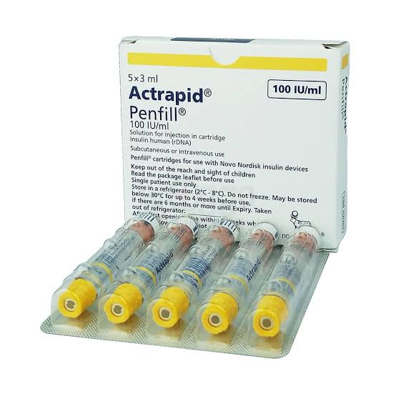 actrapid penfill 100iu/ml 5 CART