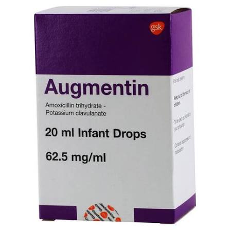 AUGMENTIN 20ML DROPS 62.5MG