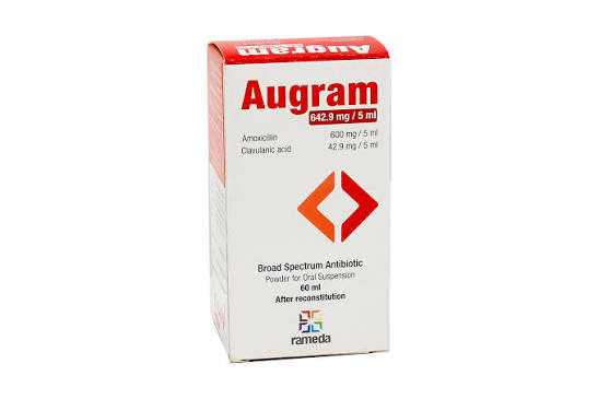 AUGRAM 642.9MG SUSP